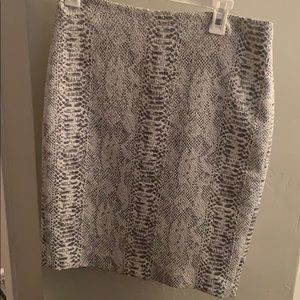 Snake print skirt